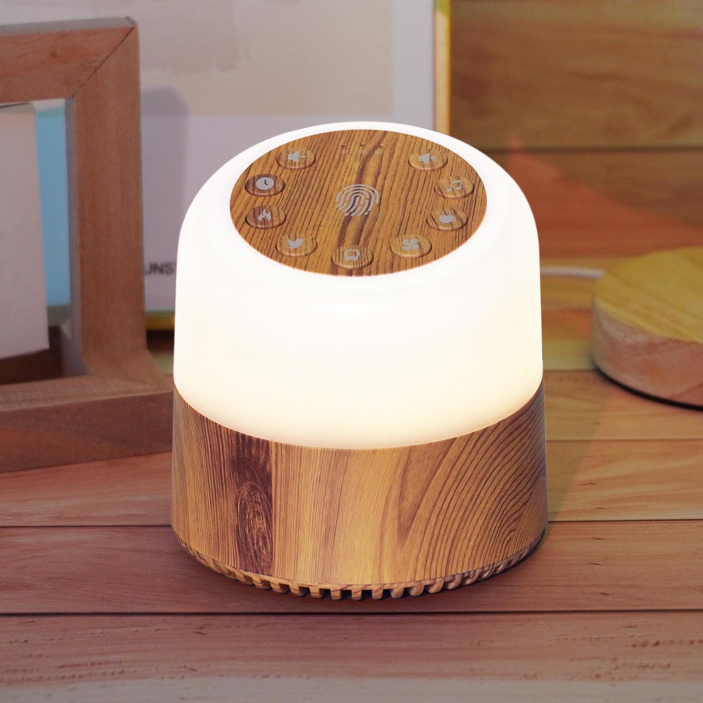 MRSCOZ White Noise Machine with 32 Soothing Sounds 9 Colors Night Lights Auto-Off Timer Adjustable Volume Sleep Sound Machine for Babys Kids Adults